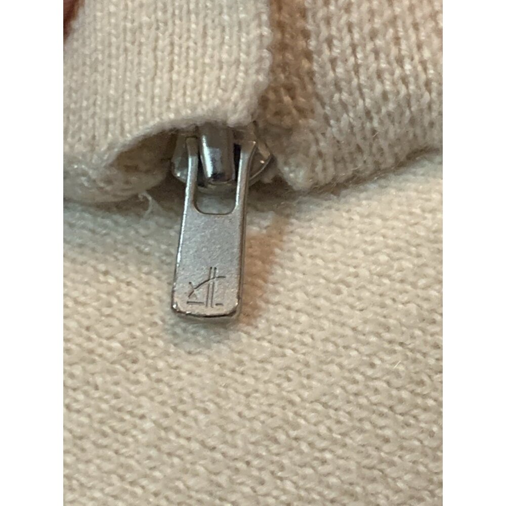 Johnstons of Elgin 100% Scottish Cashmere Full-Zip Cardigan Ivory 44/L Neutral - Picture 5 of 8